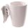 Silver Angel Wings Ceramic Shaped Handle Mug