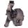 Peace of the East Wood Effect Elephant Backflow Incense Burner
