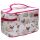 Mopps Pug Zip Around Makeup Bag with Handle