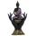 Purple, Gold & Black Thai Buddha Sitting in Hands