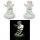 Rosebud LED Crystal Ball Cherub