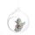 Peace of Heaven Sweet Dreams Glass Cherub Bauble