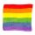 Somewhere Rainbow Stripes Compressed Travel Towel