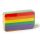 Somewhere Rainbow Stripes Compressed Travel Towel
