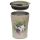 Kim Haskins Cat in Plant Pot Green Hot & Cold Insulated Cup 300ml