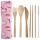 Enchanted Rainbows Unicorn 100% Natural Bamboo Cutlery 6 Piece Set 