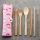 Enchanted Rainbows Unicorn 100% Natural Bamboo Cutlery 6 Piece Set 
