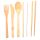 Seagull Buoy 100% Natural Bamboo Cutlery 6 Piece Set 