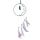 White Sickle Crescent Moon Dreamcatcher with Agate Charm