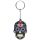 Day of the Dead Skull PVC Keyring