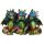 Rainbow Dragon Metallic Hear No See No Speak No Evil