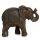 Peace of the East Dark Brushed Wood Effect Small Thai Elephant Figurine