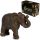 Peace of the East Dark Brushed Wood Effect Small Thai Elephant Figurine