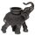 Peace of the East Wood Effect Elephant Tea Light Candle Holder on Back