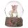 Flower Fairy Riding Unicorn Snow Globe 