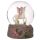 Flower Fairy Riding Unicorn Snow Globe 