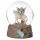 Flower Fairy Riding Unicorn Snow Globe 