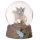 Flower Fairy Riding Unicorn Snow Globe 