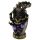 Purple, Gold & Black Ganesh in Hand Lotus Tea Light Candle Holder
