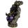 Purple, Gold & Black Ganesh in Hand Lotus Tea Light Candle Holder