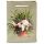 Kim Haskins Floral Cat in Plant Pot Green Gift Bag Medium