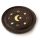 Mango Wood Moon & Stars Round Black Ashcatcher Incense Burner
