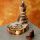 Om Carved Mango Wood Backflow Incense Burner
