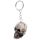 Skulls and Roses Skull Keyring