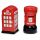 London Icons Red Post Box & Red Telephone Box Ceramic Salt & Pepper Set