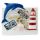 Souvenir Seaside Magnet Postcard with Dolphin