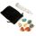 Set of 7 Chakra Stones Kit with Crystal
