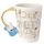 Guitar with Sheet Music Decal Ceramic Shaped Handle Mug