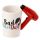 Hair Drier with Slogan Ceramic Shaped Handle Mug