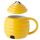 Beehive Shaped Ceramic Mug with Lid