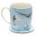 Seagull Buoy Porcelain Mug & Coaster Set