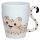 Cheetah Zooniverse Ceramic Tail Shaped Handle Mug