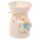 Eden Speckled Cream Ceramic Oil & Wax Burner with Flower