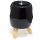 Eden Black Abstract Ceramic Oil Burner with Feet