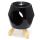 Eden Black Abstract Ceramic Oil Burner with Feet