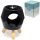 Eden Black Abstract Ceramic Oil Burner with Feet