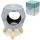 Eden Grey Abstract Ceramic Oil Burner with Feet