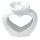 Eden Ceramic Heart Shaped Double Dish Oil & Wax Burner