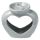Eden Ceramic Heart Shaped Double Dish Oil & Wax Burner