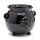 Black Witches Cauldron Shaped Ceramic Indoor Freestanding Planter/Plant Pot