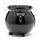 Black Witches Cauldron Shaped Ceramic Indoor Freestanding Planter/Plant Pot