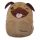Mopps Pug Plush Rucksack Backpack