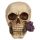 Skulls and Roses Skull with Purple Roses