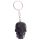 Black & White Skull Keyring