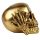 Set of 3 Hear No Speak No See No Evil Gold Skulls