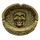 Brushed Metallic Gold Effect Skull Ashtray